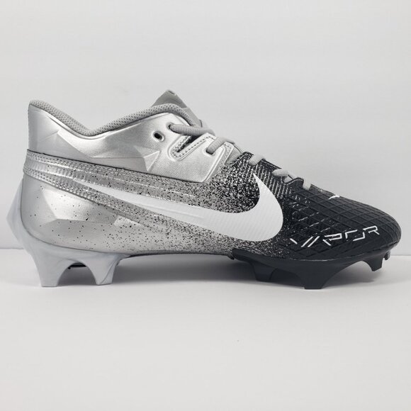 Nike Vapor Edge Elite 360 2 Silver Black White Football Cleats DA5457-003 Mens10 - Picture 8 of 12